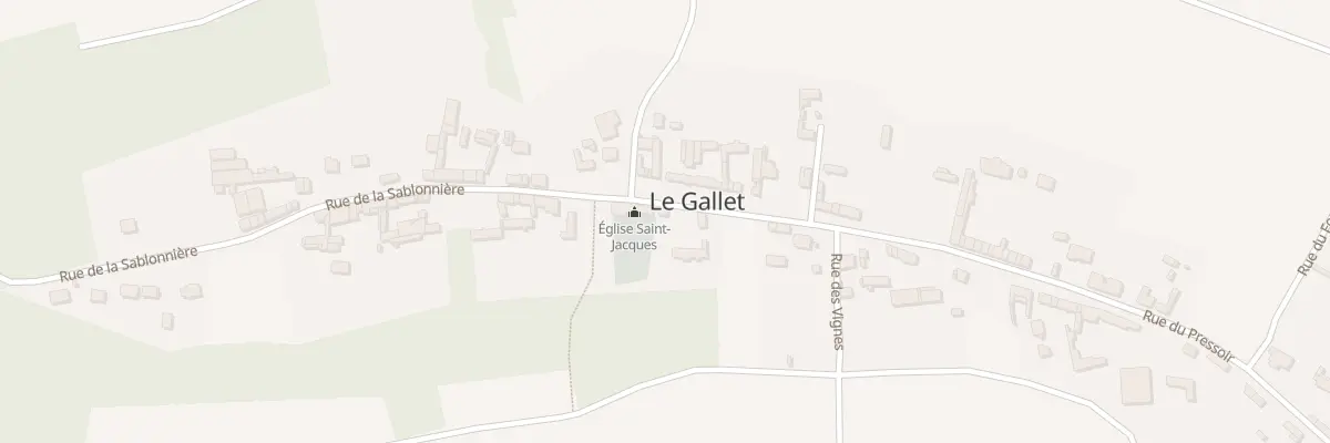 Plan du 9 Rue de la Sablonnière au Gallet