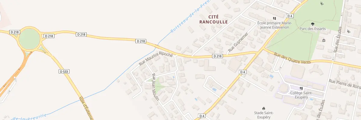 Plan du 12 Rue Pierre Brossolette à Bram