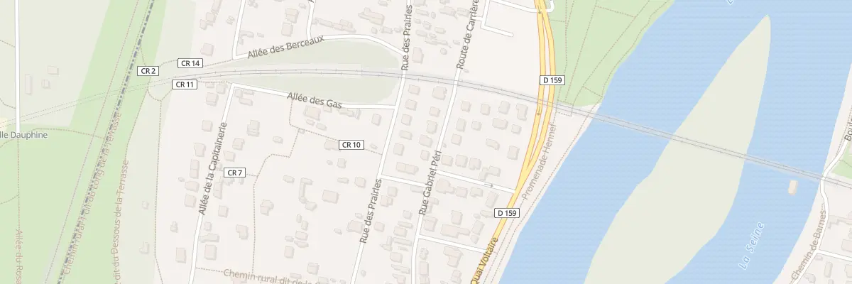 Plan du 39 Rue Gabriel Péri au Pecq