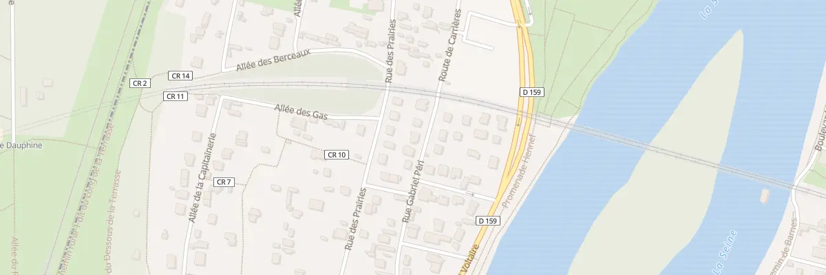 Plan du 41 Rue Gabriel Péri au Pecq