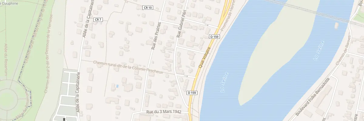Plan du 8 Rue Gabriel Péri au Pecq