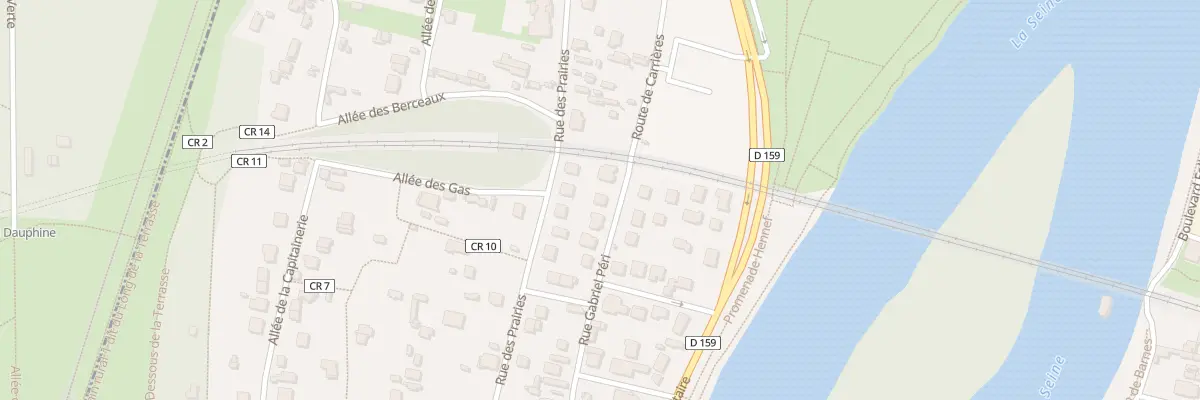 Plan du 43 Rue Gabriel Péri au Pecq