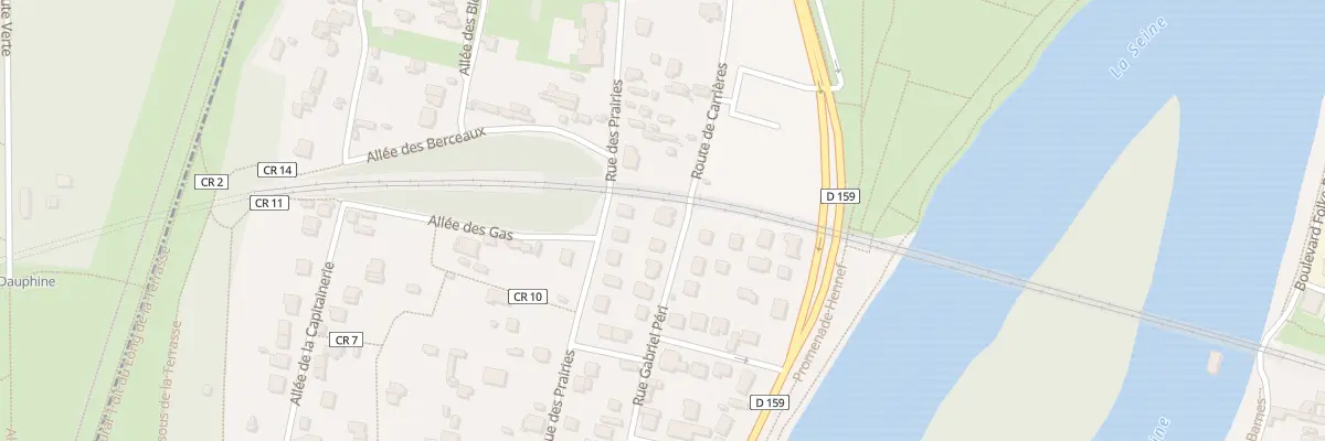 Plan du 45 Rue Gabriel Péri au Pecq
