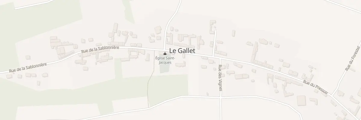 Plan du 7 Rue de la Sablonnière au Gallet