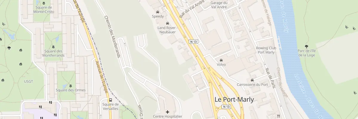 Plan du 21 Av de Saint-Germain au Port-Marly