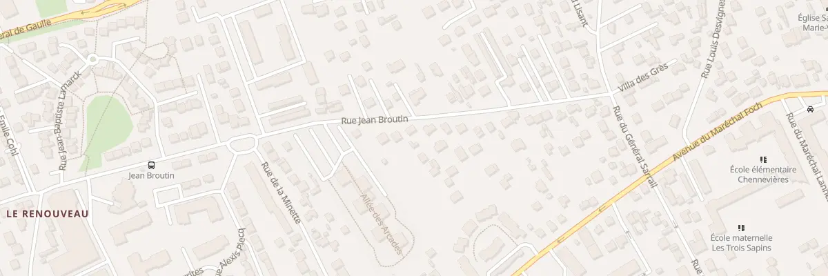 Plan du 33 Rue Jean Broutin à Conflans-Sainte-Honorine