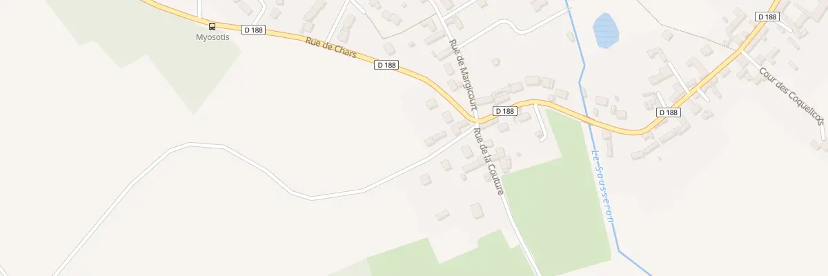 Plan du 1 Rue de Chars à Arronville