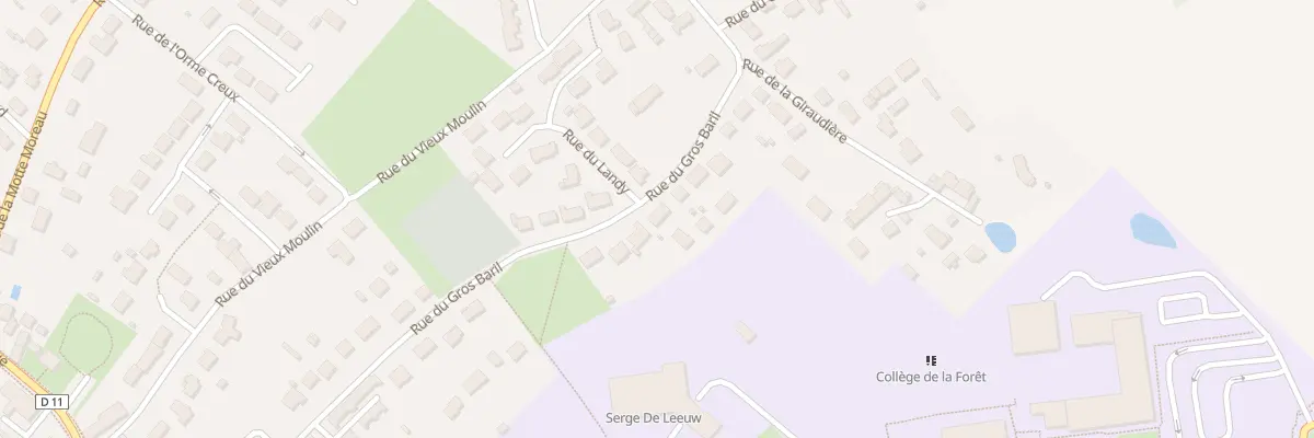 Plan du 412 Rue du Gros Baril à Traînou