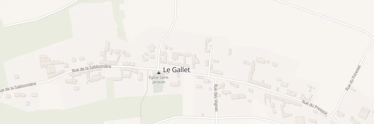 Plan du 10 Rue de la Sablonnière au Gallet