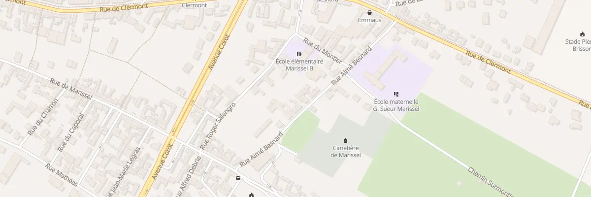 Plan du 18 Rue Aimé Besnard à Beauvais