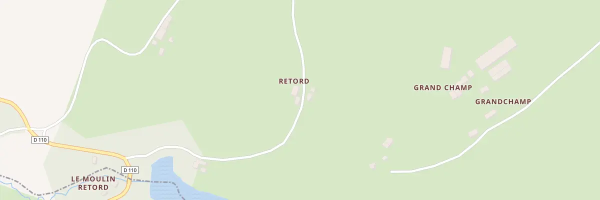 Plan du 2 Retord à Pérassay