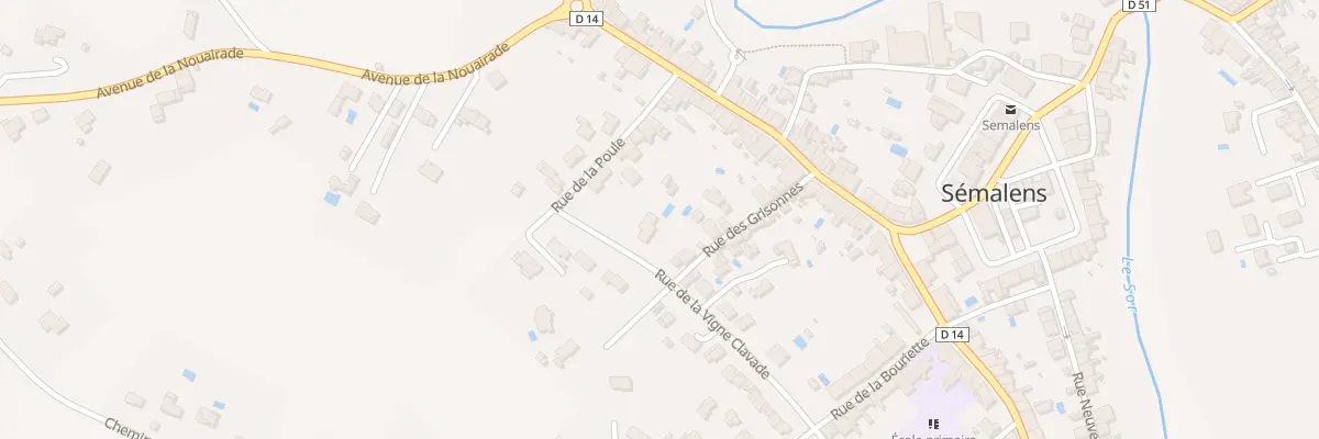Plan du 7 Rue de la Vigne Clavade à Sémalens