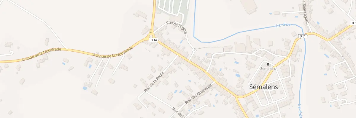 Plan du 51 Rue de la Bastide à Sémalens