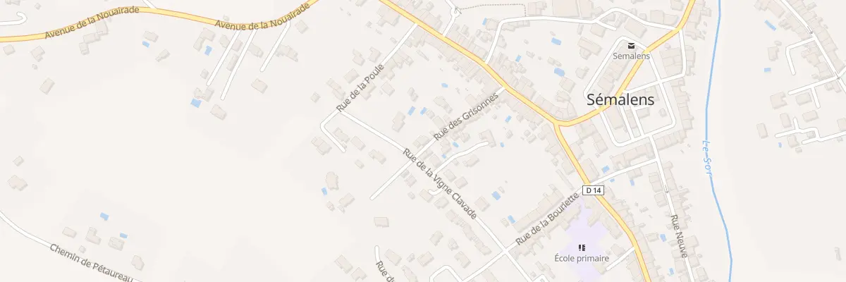Plan du 12 Rue des Grisonnes à Sémalens