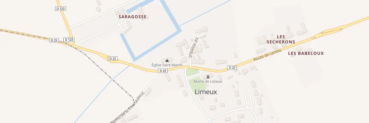Plan du 14 Le Bourg à Limeux