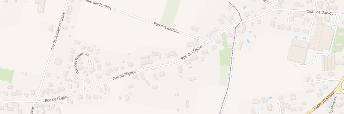 Plan du 67 Rue de l’Eglise à Darvoy