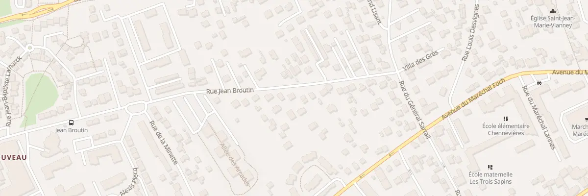 Plan du 25 Rue Jean Broutin à Conflans-Sainte-Honorine