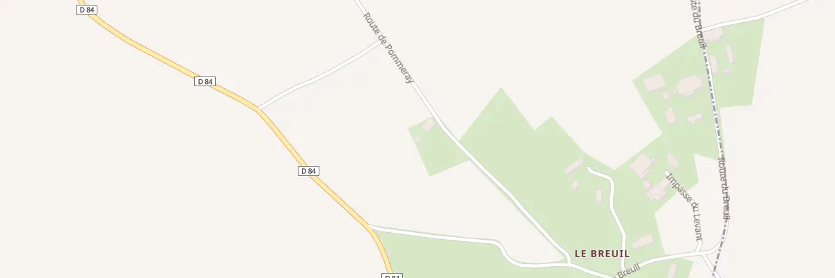 Plan du 8 Rte de Pommeray à Feusines