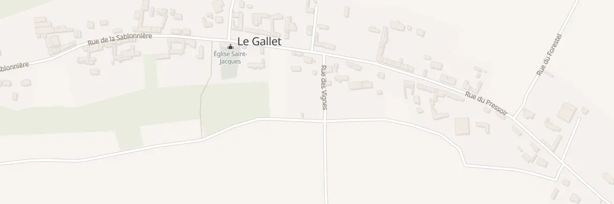 Plan du 1 Rue de la Sablonnière au Gallet