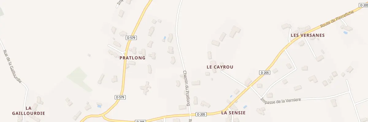 Plan du 5238 Prat Long à Sonnac