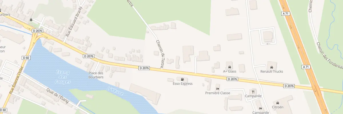 Plan du 1 Rte de Bourges à Vierzon