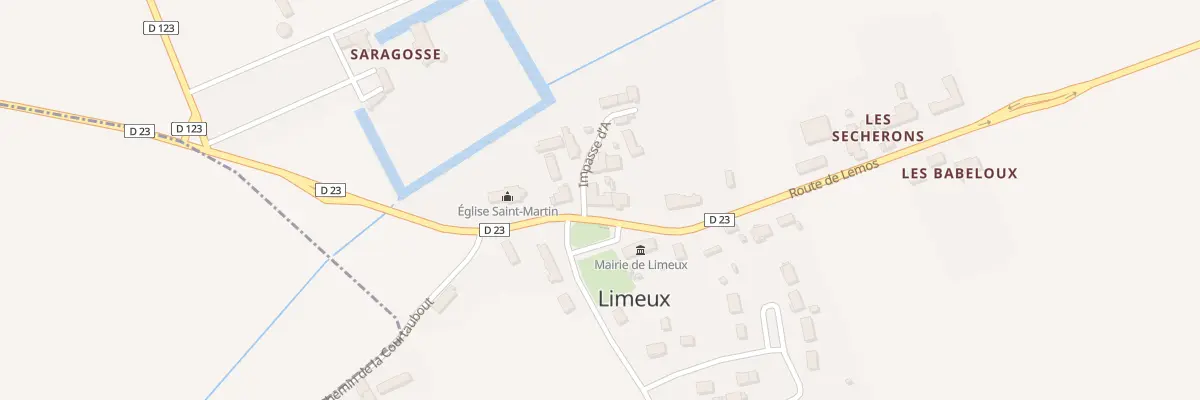 Plan du 2 Le Bourg à Limeux