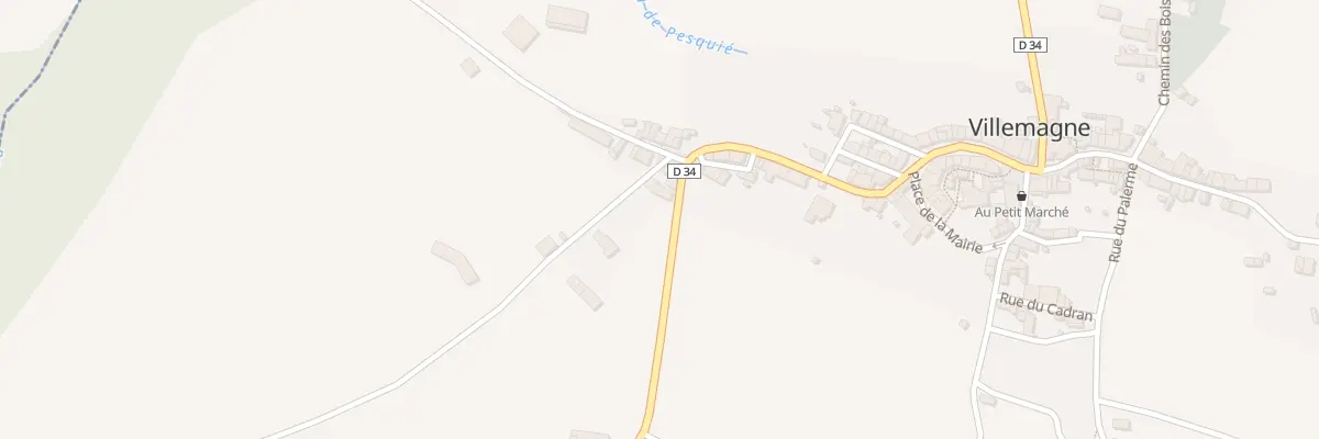 Plan du 91 Le Village à Villemagne