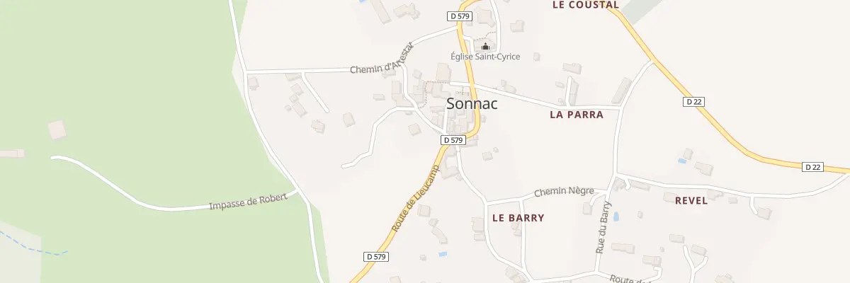 Plan du 5150 Sonnac à Sonnac