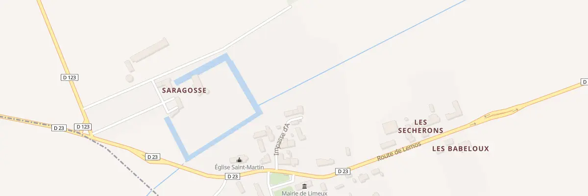 Plan du 9 Le Bourg à Limeux