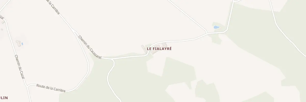 Plan du 771 Che du Fialayre à Saint-Amancet