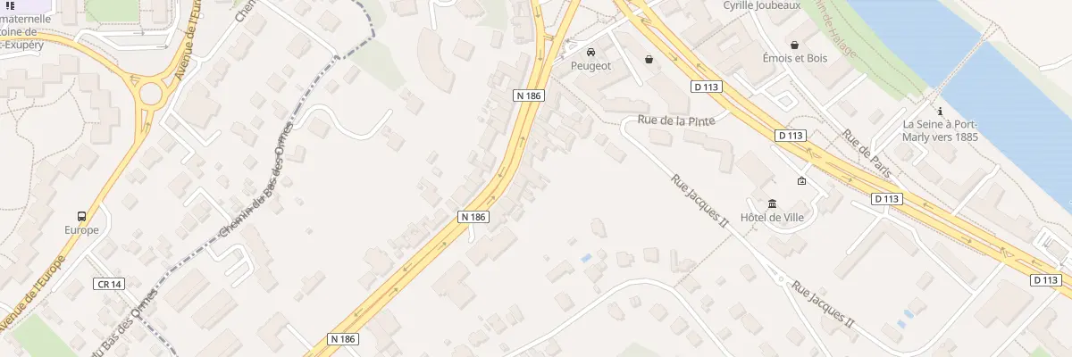 Plan du 13 Rte de Versailles au Port-Marly