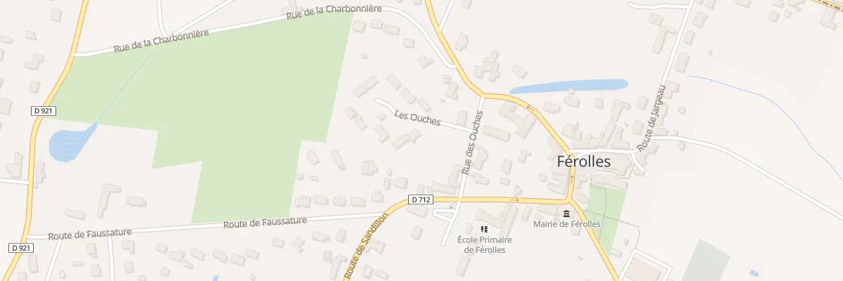 Plan du 16 Les Ouches à Férolles