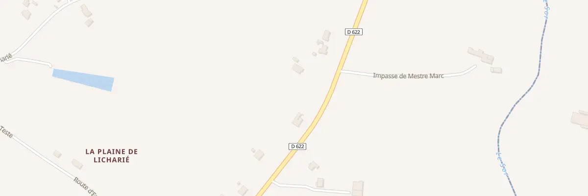 Plan du 15 Rte de Soual à Lescout