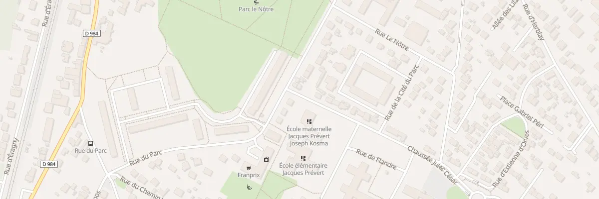 Plan du 45 Rue du Parc à Saint-Ouen-l’Aumône