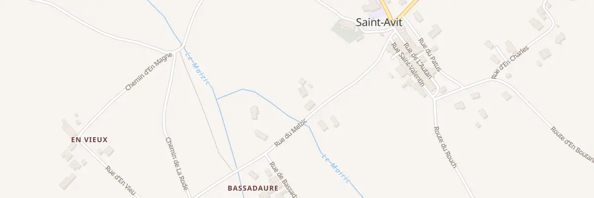 Plan du 156 Rue du Melzic à Saint-Avit