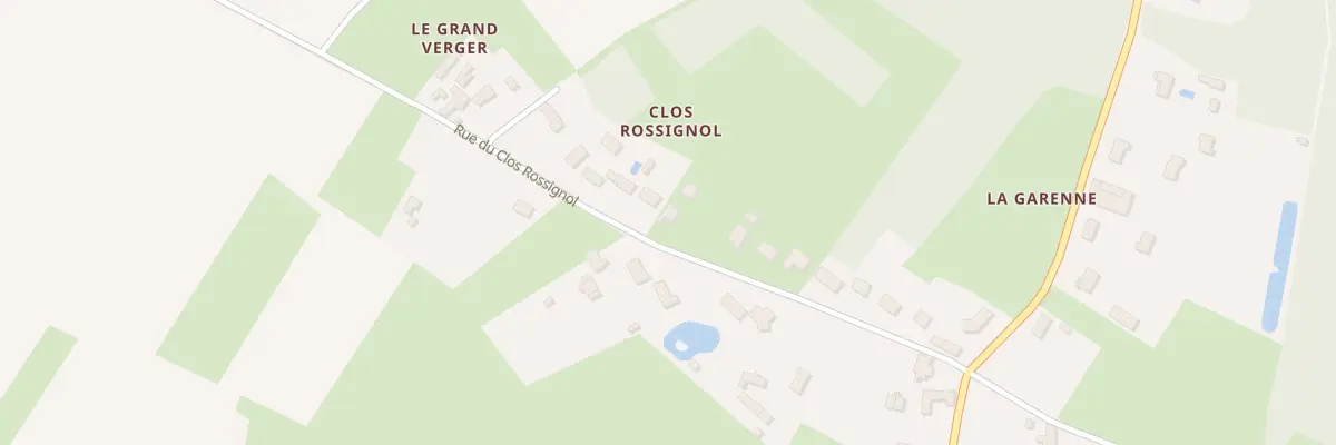 Plan du 240 Rue du Clos Rossignol à Traînou