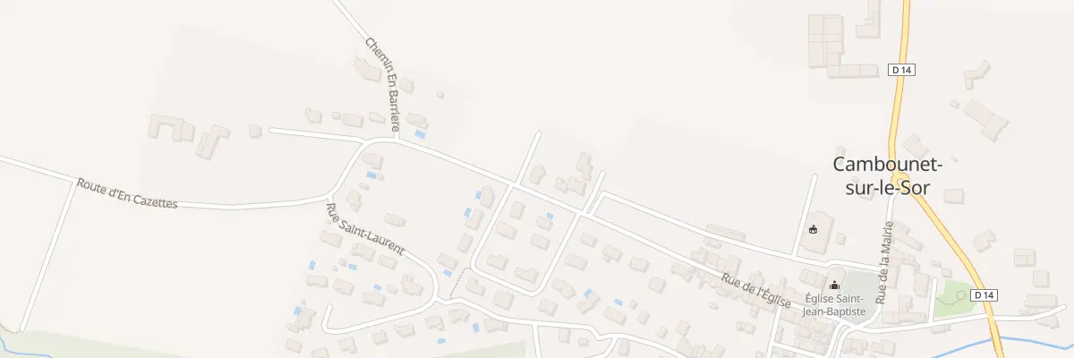 Plan du 7 Rue des Campets à Cambounet-sur-le-Sor