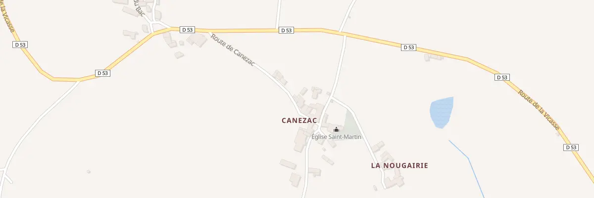Plan du 195 Rte de Canezac à Montirat