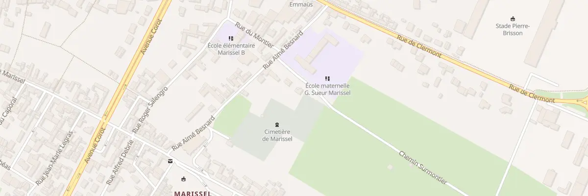 Plan du 6 Rue Surmontier à Beauvais