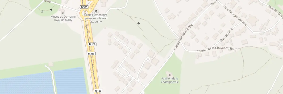 Plan du 8 All de la Pagerie à Louveciennes
