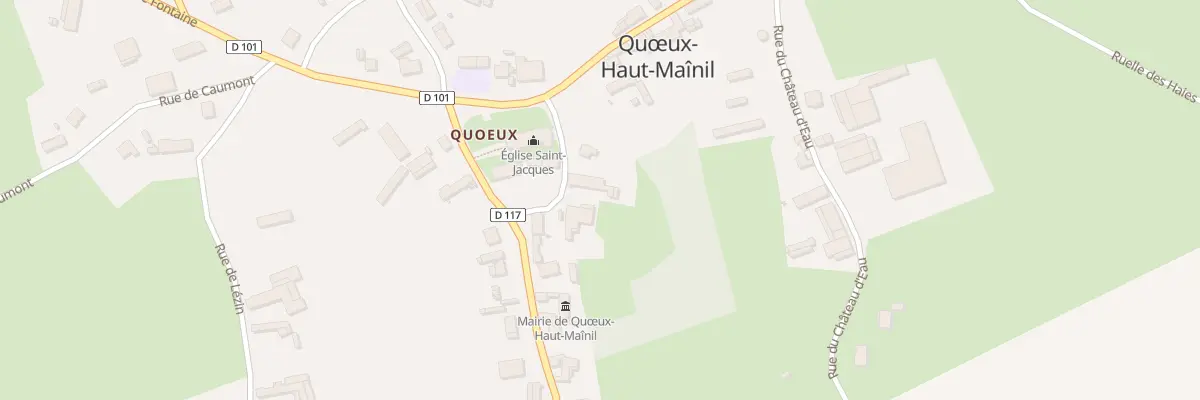 Plan du 166 Pl Saint Jacques à Quœux-Haut-Maînil