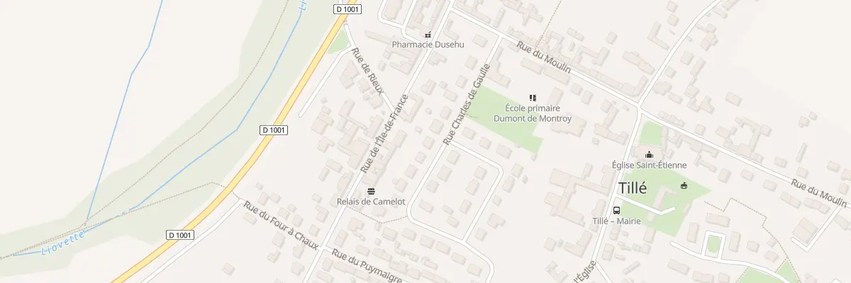 Plan du 12 Rue Charles de Gaulle à Tillé