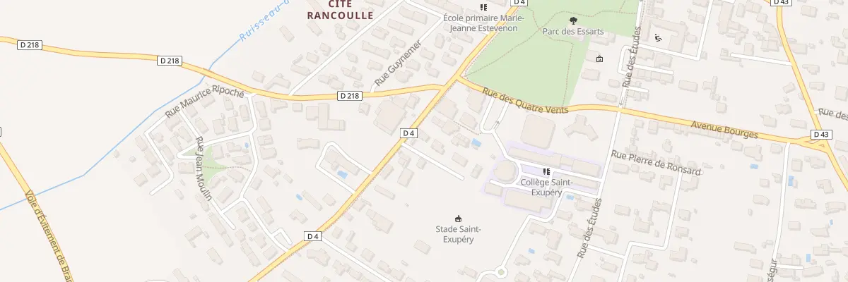 Plan du 5B Av Georges Clemenceau à Bram