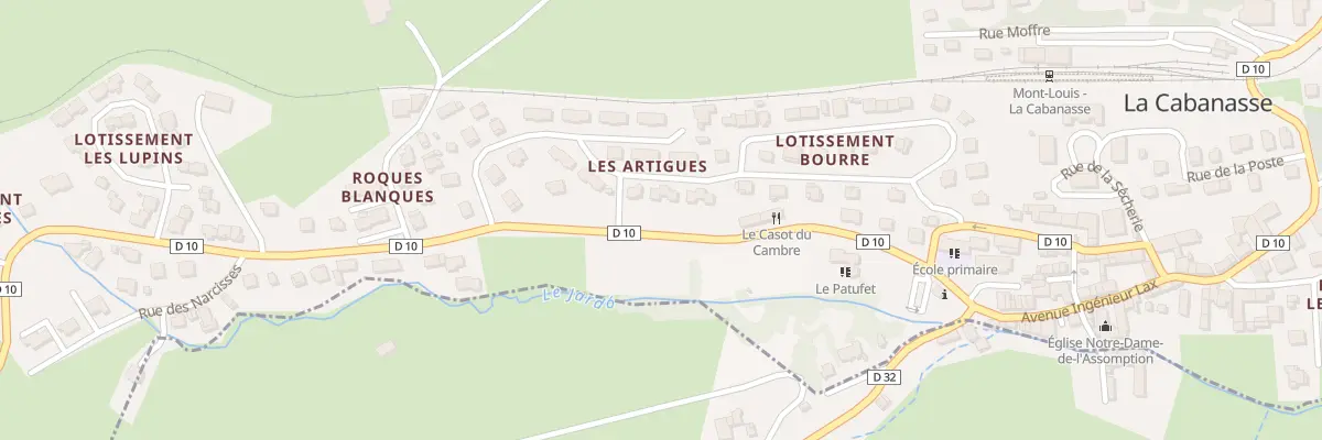 Plan du 5001F Av de Cerdagne à La Cabanasse