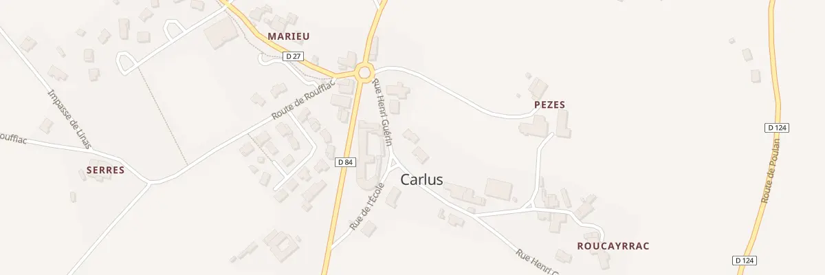 Plan du 5 Rue Henri Guérin à Carlus