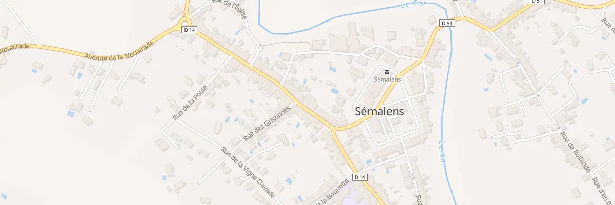 Plan du 14 Rue de la Bastide à Sémalens