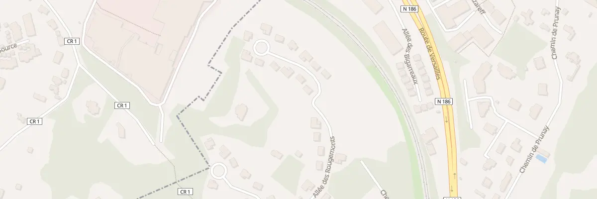 Plan du 17 All des Rougemonts à Louveciennes