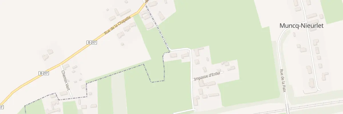Plan du 2 Rue du Paradis à Muncq-Nieurlet