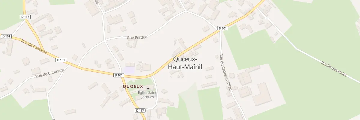 Plan du 111 Rue de Fontaine à Quœux-Haut-Maînil