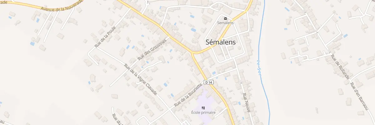 Plan du 2 Rue du Théron à Sémalens